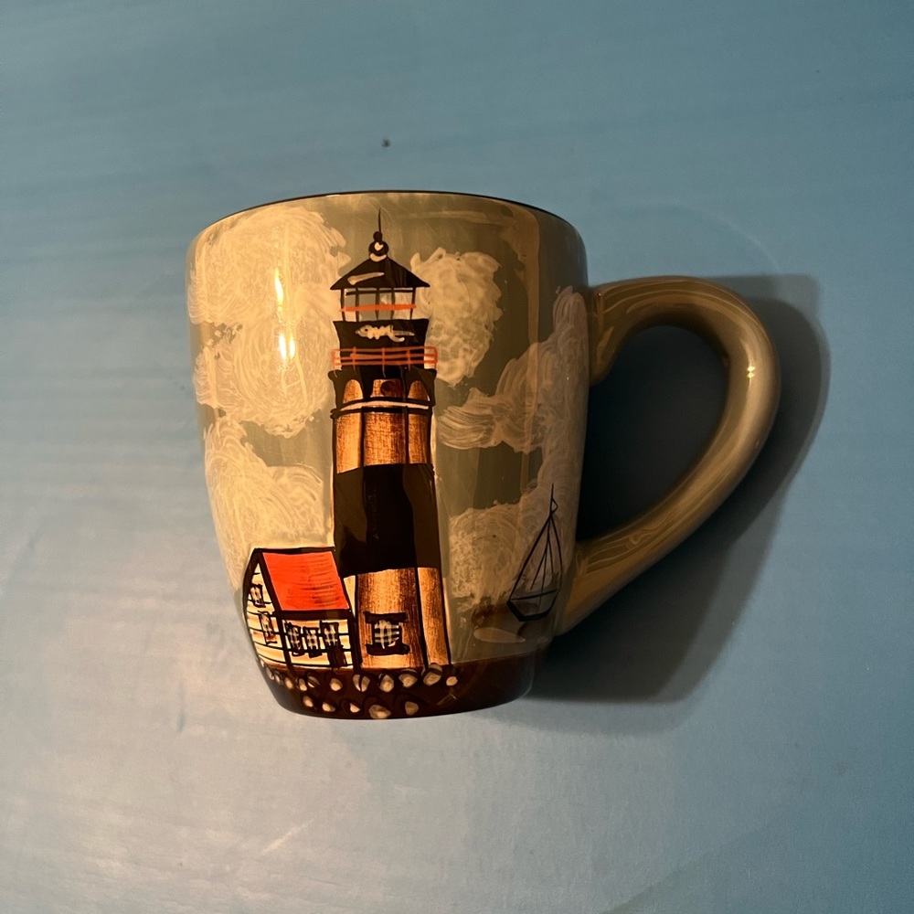 SAKURA BY THE SEA Lighthouse  Coffee Mug
